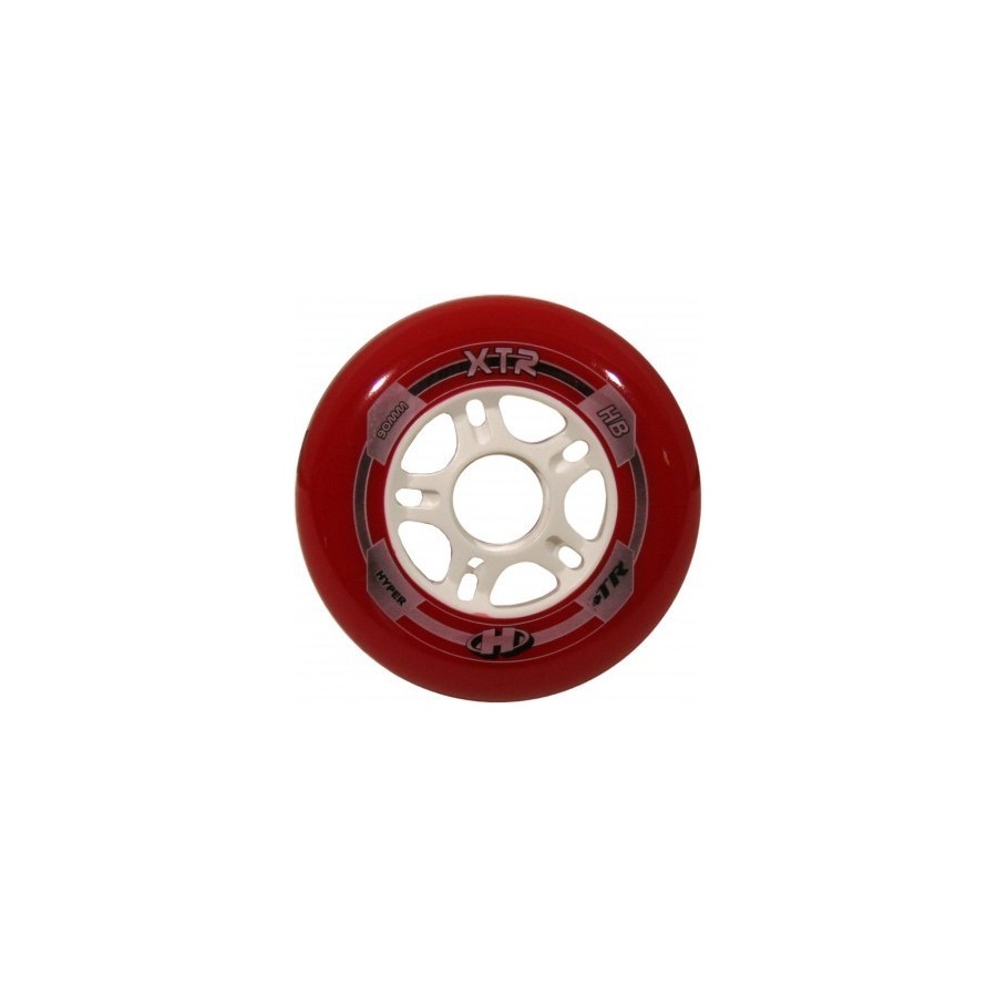EDGE - HYPER XTR 90mm/84A - czerwone - ZESTAW