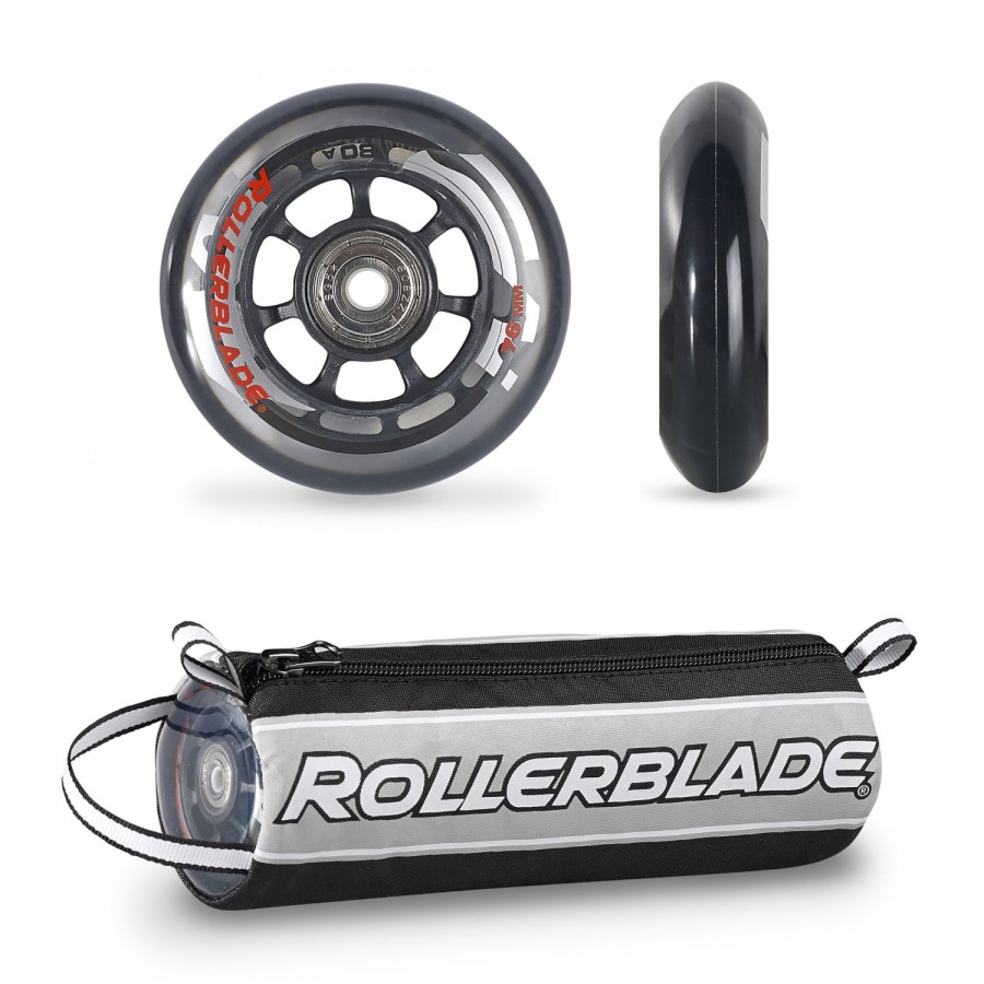 EDGE - Zestaw kółka + łożyska + tulejki Rollerblade 76mm/80a EDGE - Zestaw kółka + łożyska + tulejki Rollerblade 76mm/80a