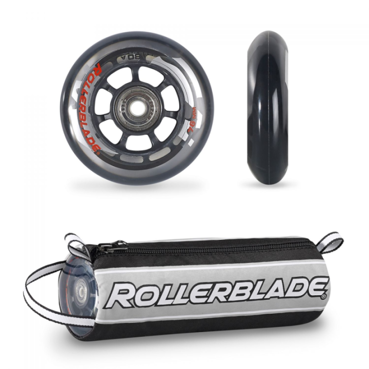 Zestaw kółka + łożyska + tulejki Rollerblade 76mm/80a